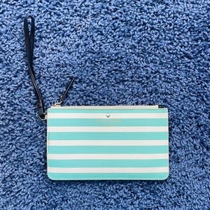Kate Spade turquoise striped wristie.